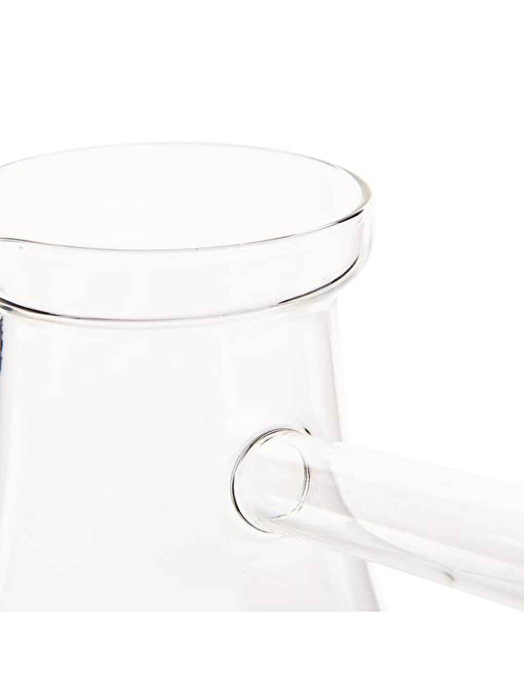 Renksiz Düz Borosilikat Cam Cezve - Şeffaf - 400 ml-3