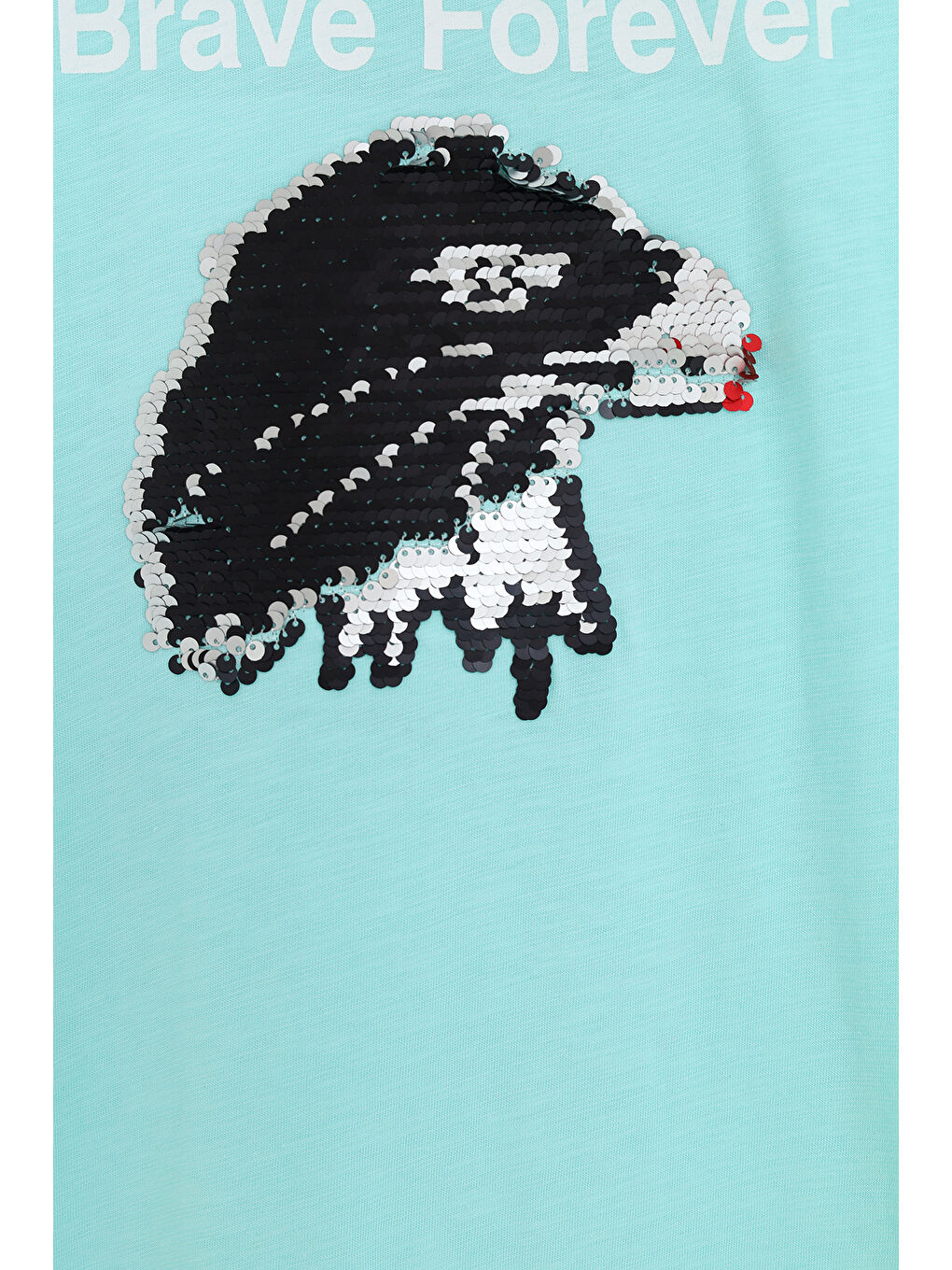 Turkuaz Erkek Çocuk Kartal Pul İşlemeli Atlet-1