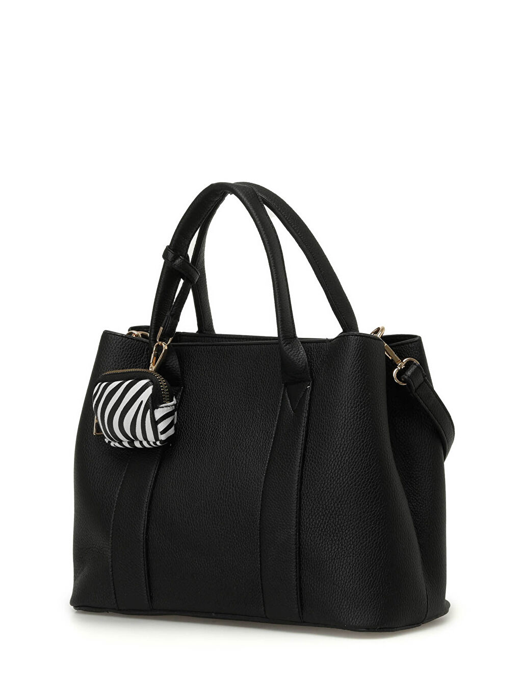 NTRL BZKLU KL 4PR Siyah Kadın Kol Çantası-1