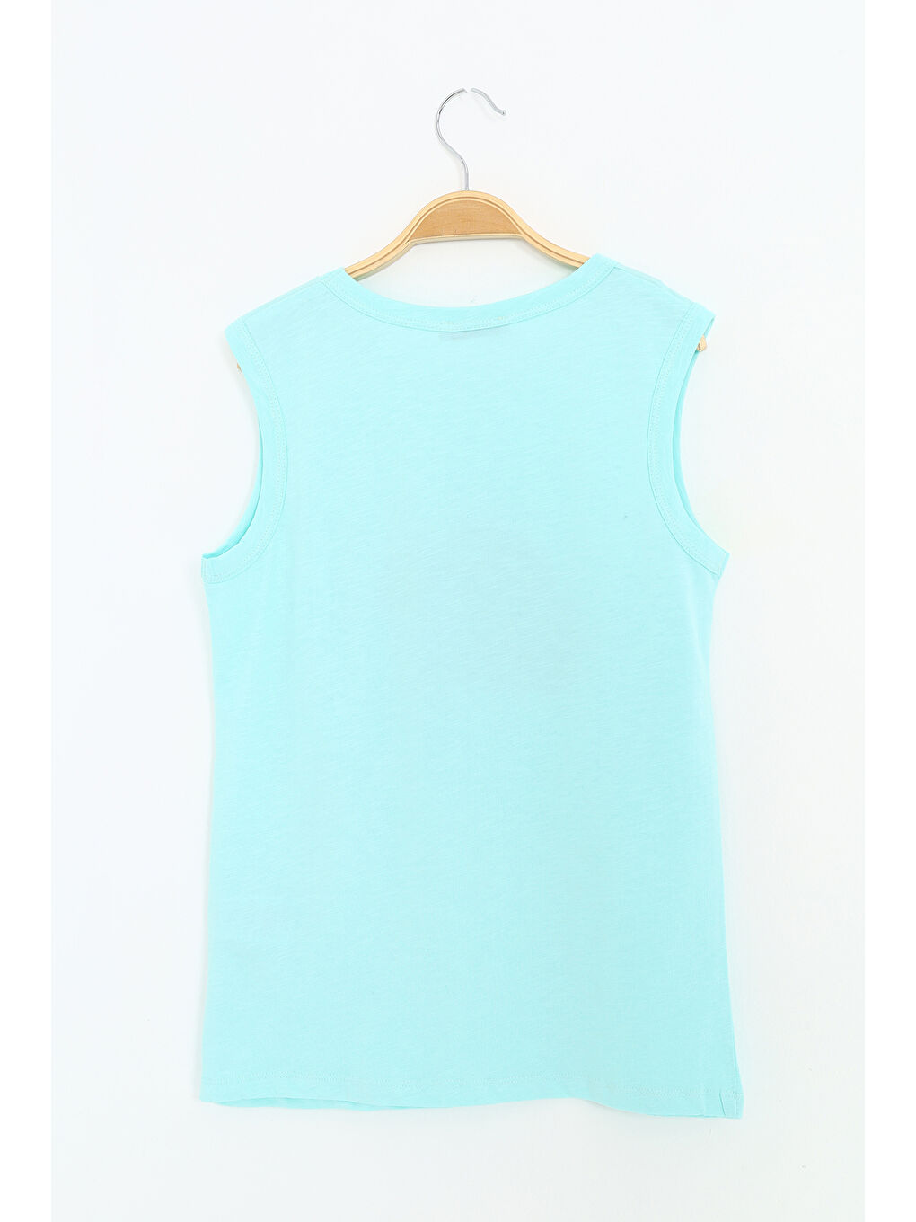 Turkuaz Erkek Çocuk Kartal Pul İşlemeli Atlet-3