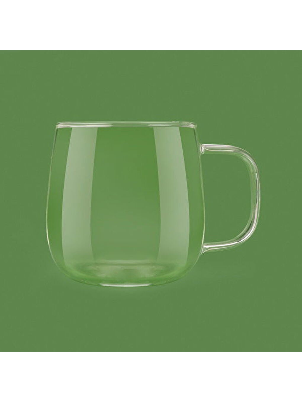 Renksiz Borosilikat Cam Kupa - Şeffaf - 490 ml