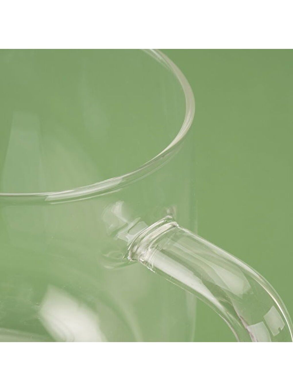 Renksiz Borosilikat Cam Kupa - Şeffaf - 490 ml-1