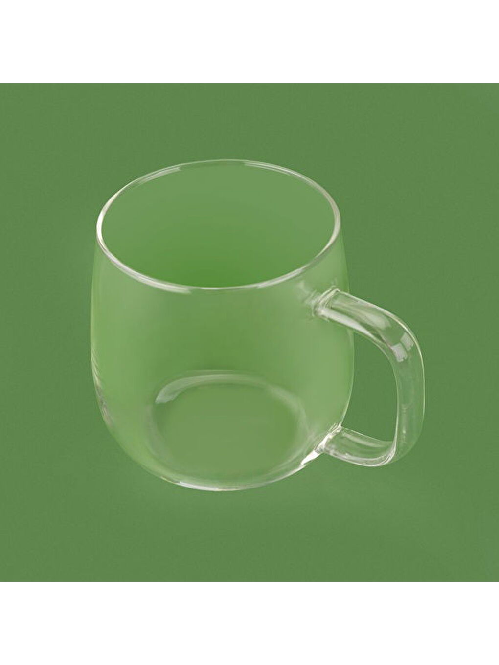 Renksiz Borosilikat Cam Kupa - Şeffaf - 490 ml-2