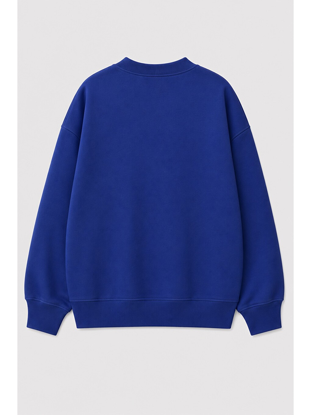 Lacivert Erkek Çocuk 3 İplik Kumaş Uzaylı Baskılı Pamuklu Sweatshirt-1