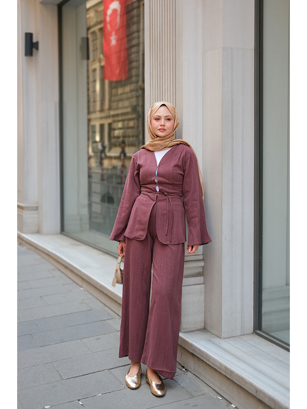 Kadın Bea Takım Mürdüm-4