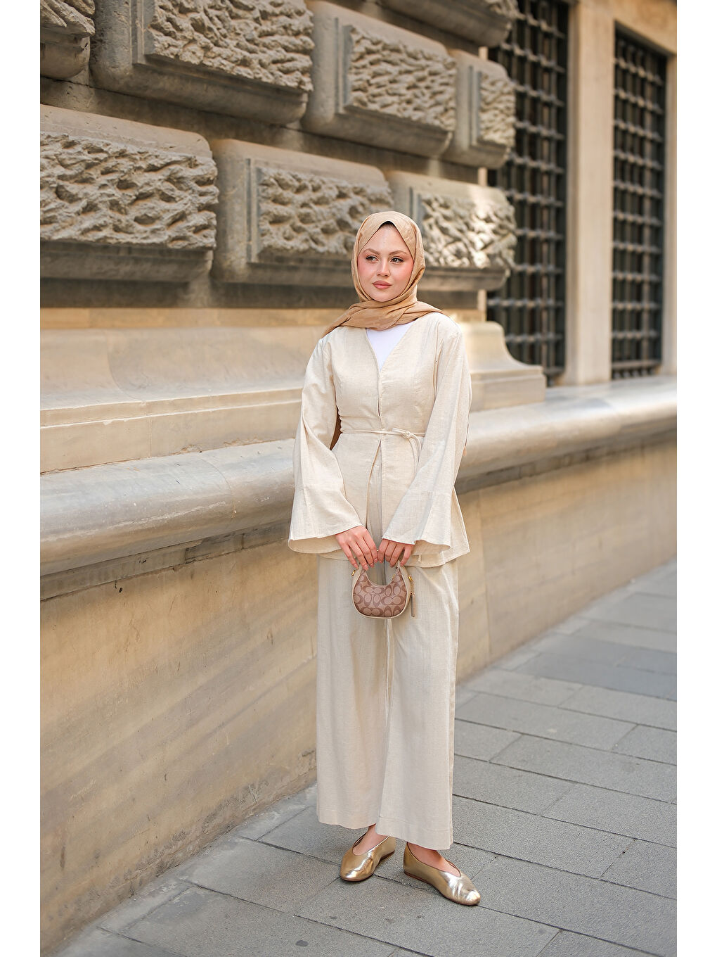 Ekru Kadın Bea Takım Krem-2