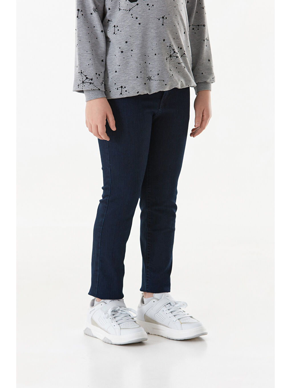 Lacivert Beli Lastikli Regular Fit Erkek Çocuk Pantolon-2