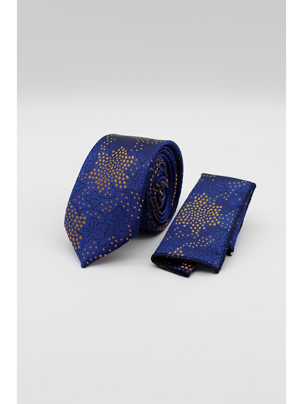 Koyu Lacivert Desenli 6 Cm Kravat 1090240106