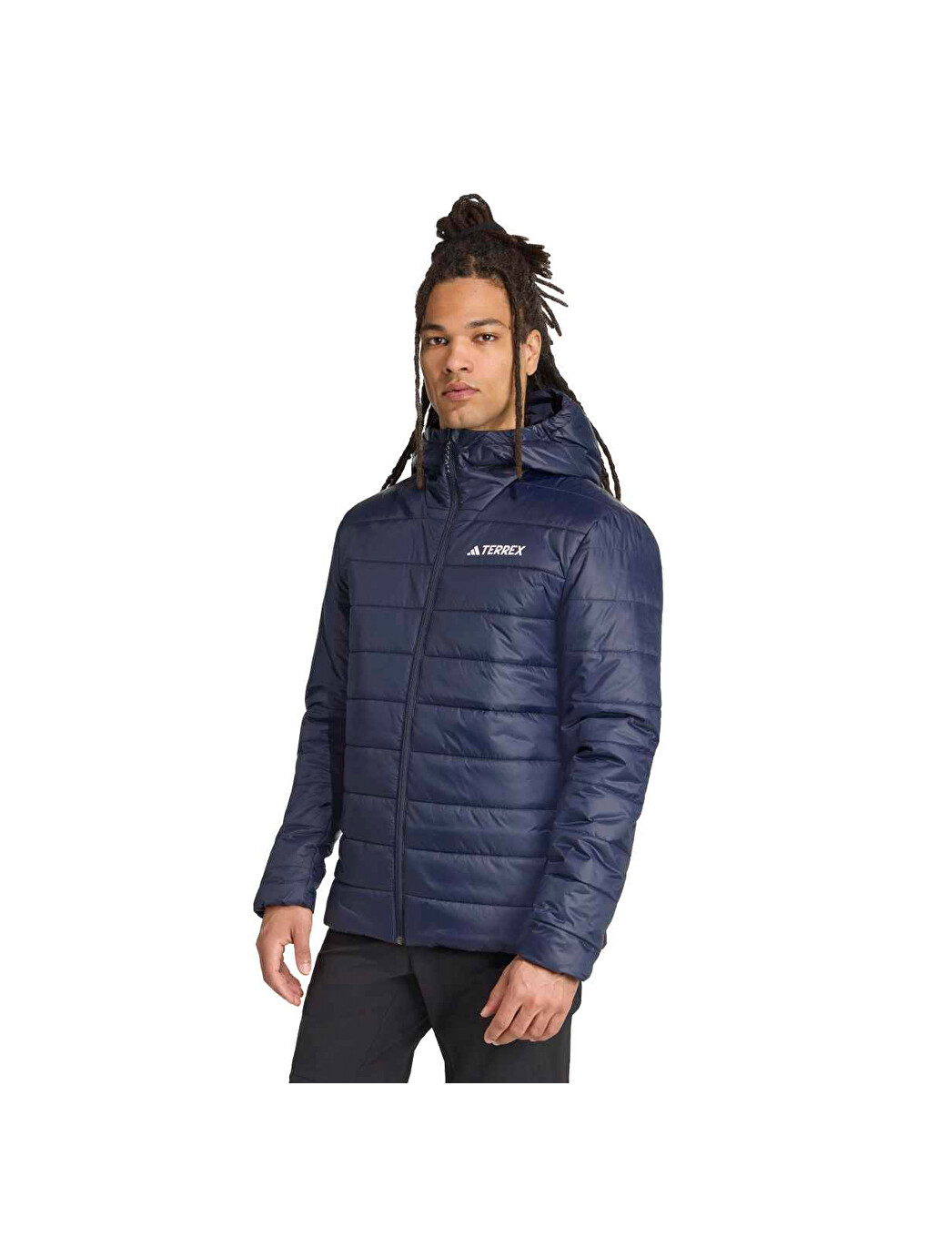 Terrex Multi Essentials Insulated Erkek Lacivert Kapüşonlu Mont