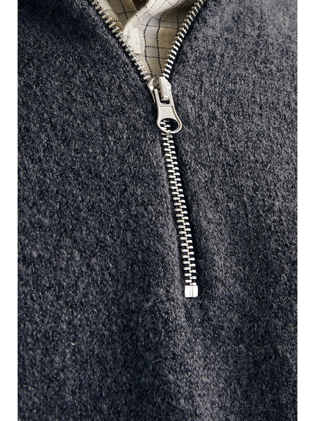 Gri Originals Jorollie Yün Karışımlı Relaxed Fit Dik Yaka Kazak 12241817-3