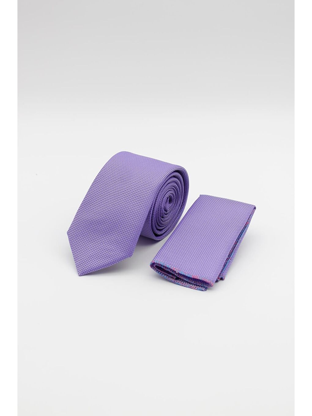 Lila 6 Cm Kuş Gözü Desen Kravat 1090235101