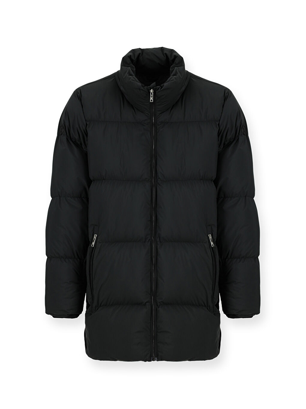 Siyah Spor Şişme Kaban-8