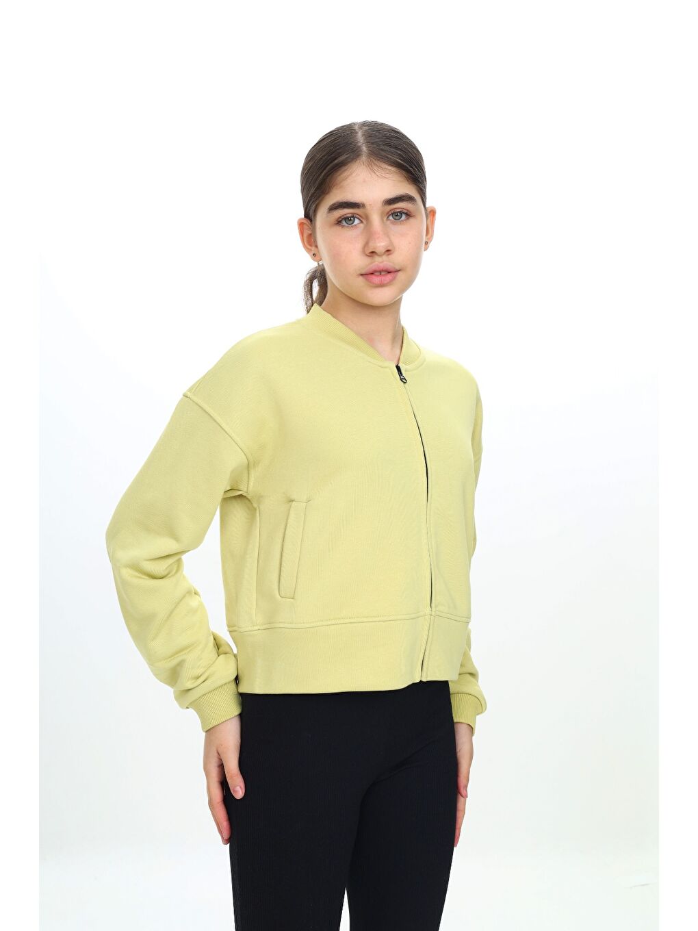 Yeşil Kız Çocuk Hırka-1