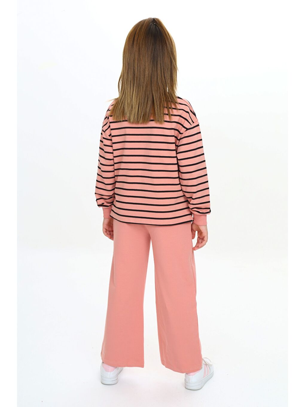 Mercan Kız Çocuk Çizgili Eşofman Takım-3