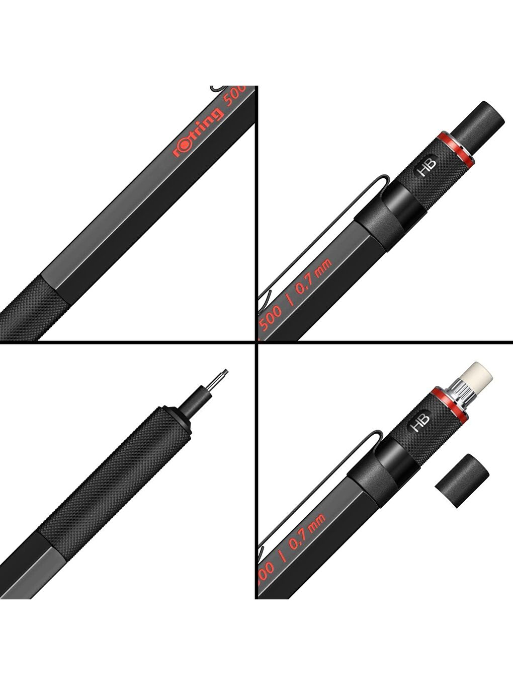 Rotring Kırmızı 500 Versatil Kalem 0.5 Kırmızı 2164107 - 7