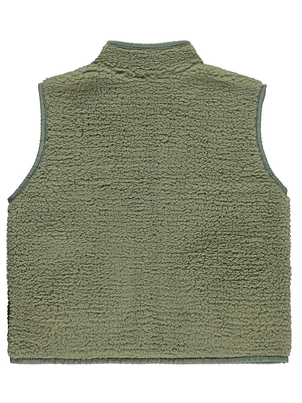 Boys Mikro Cepli Fermuarlı 6-9 Yaş Yelek - Haki 6-7 Yaş-1