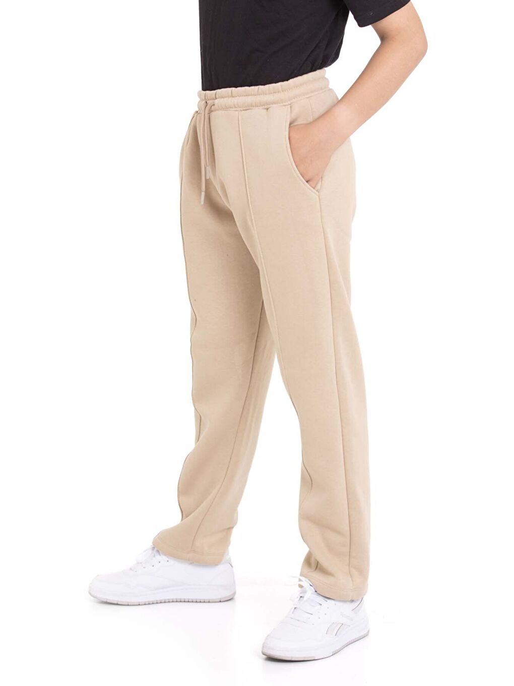 Bej Erkek Çocuk Çima Detaylı Şardonlu Eşofman Altı 21473