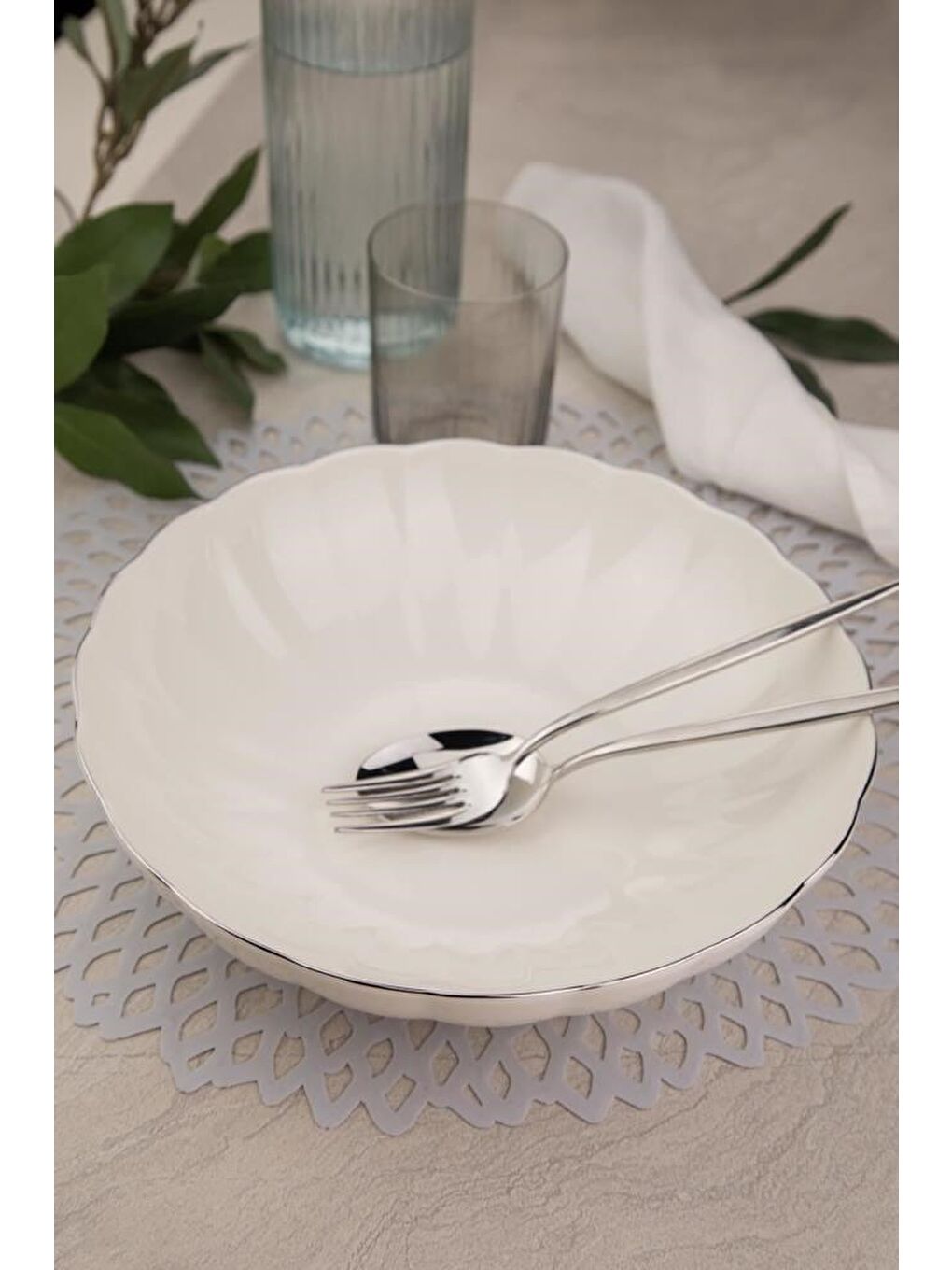 Karışık Bone Luz Platin Fileli Bowl Kase 25x6cm 2000ml 6 lı BNLZF25KS00-3