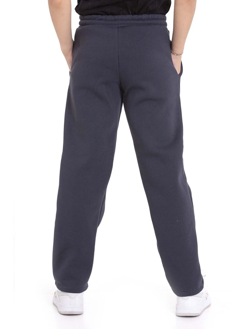 Gri Füme Erkek Çocuk Çima Detaylı Şardonlu Eşofman Altı 21474-2