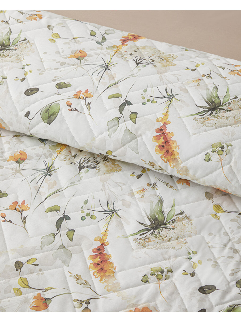 Solaya Bloom Çift Kişilik Complete Nevresim Takımı 200x220 cm Turuncu-2