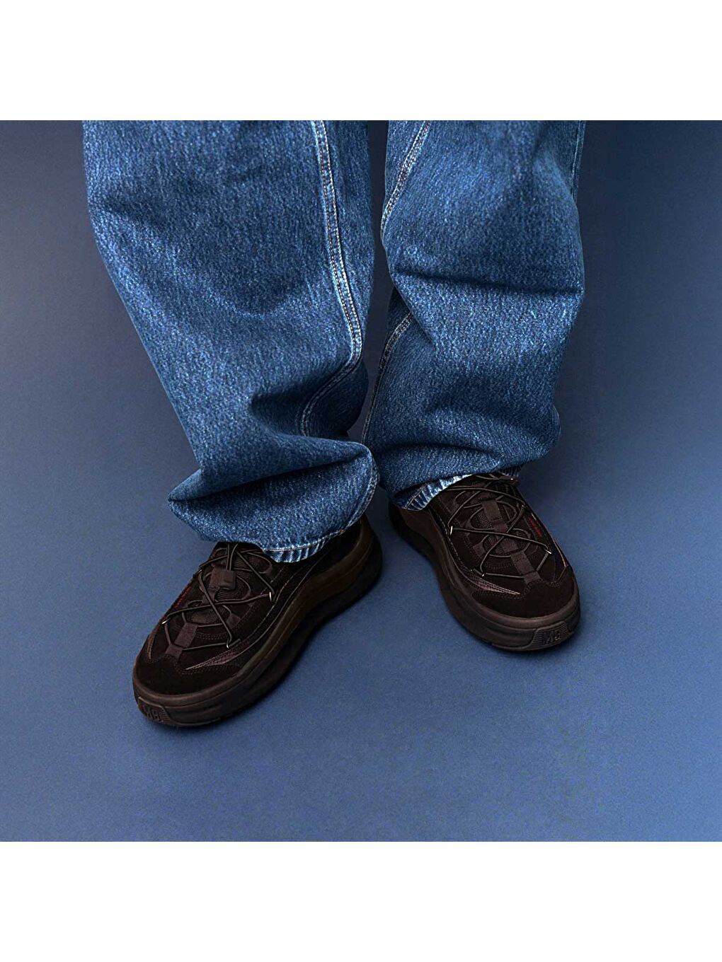 Siyah Erkek Sneaker ( Günlük) 80D2490100-NH36 Moon247 Xlace Black/Black-4