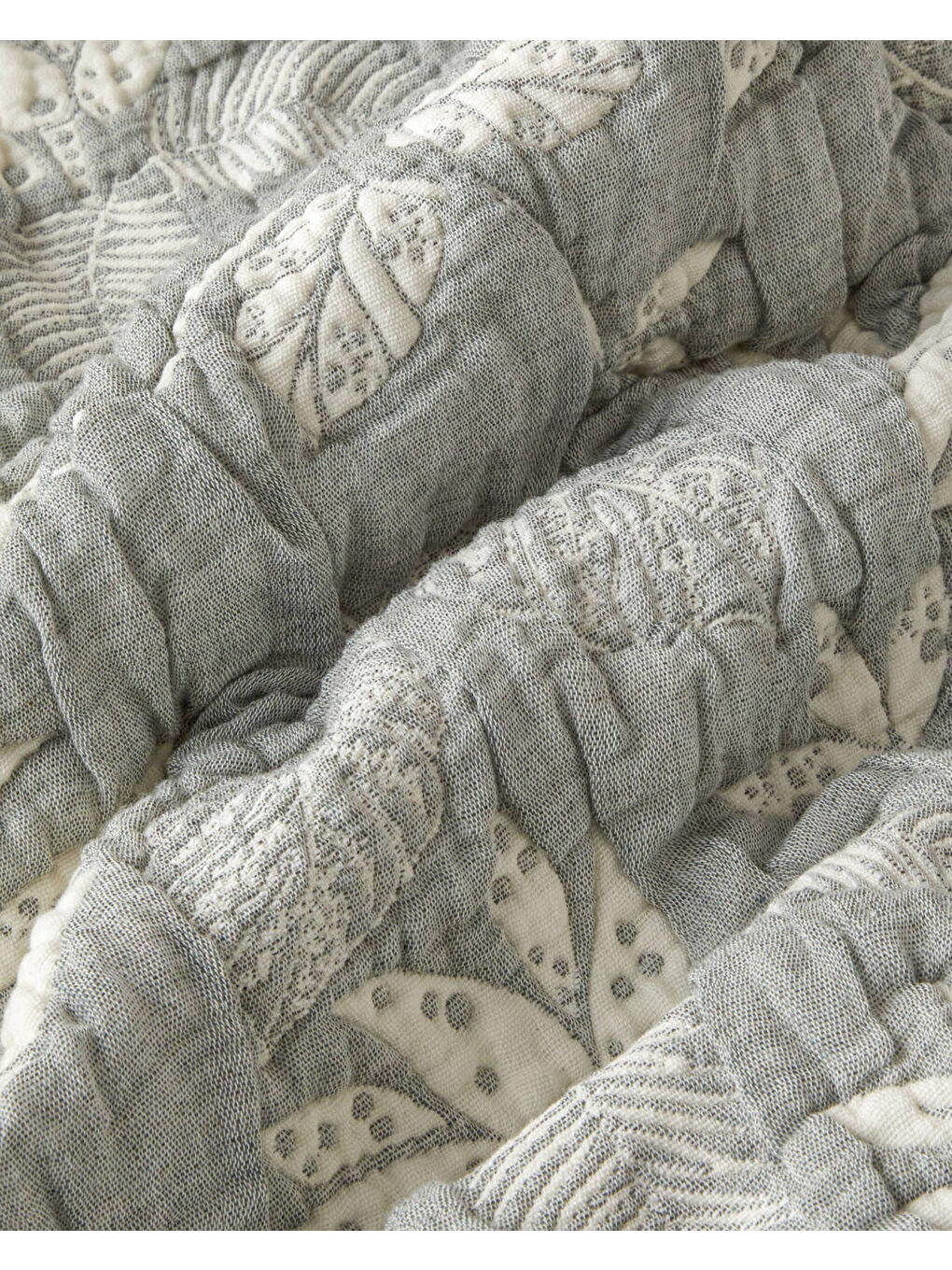 Eden Jardin Çift Kişilik Yatak Örtülü Nevresim Takımı 200x220 cm Gri-4