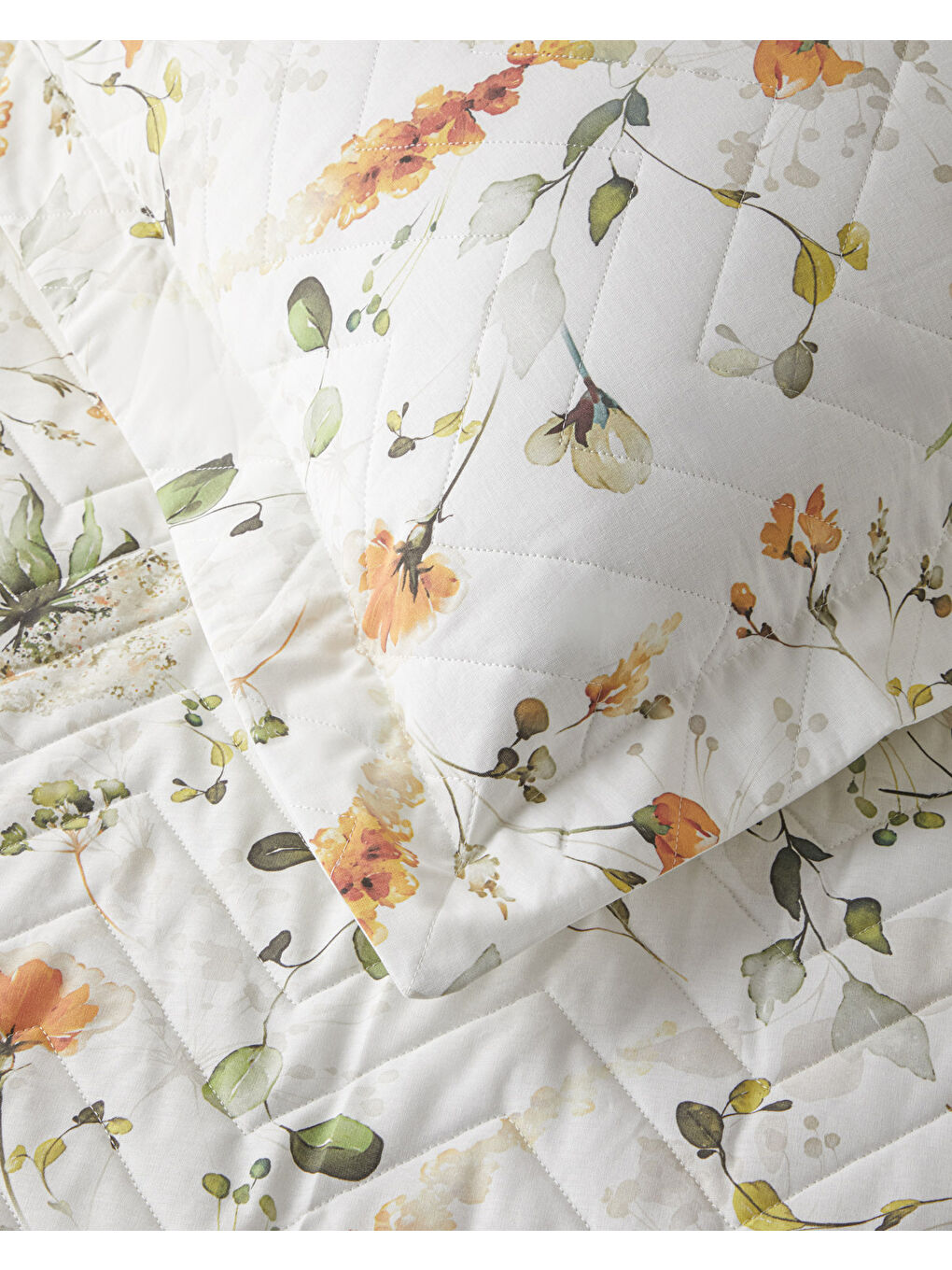 Solaya Bloom Çift Kişilik Complete Nevresim Takımı 200x220 cm Turuncu-3