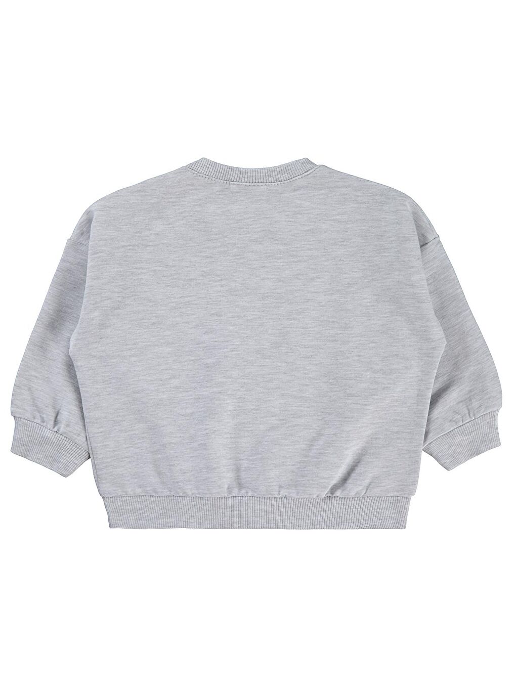 Beyaz Baby Basic 6-18 Ay Sweatshirt - Gri-1