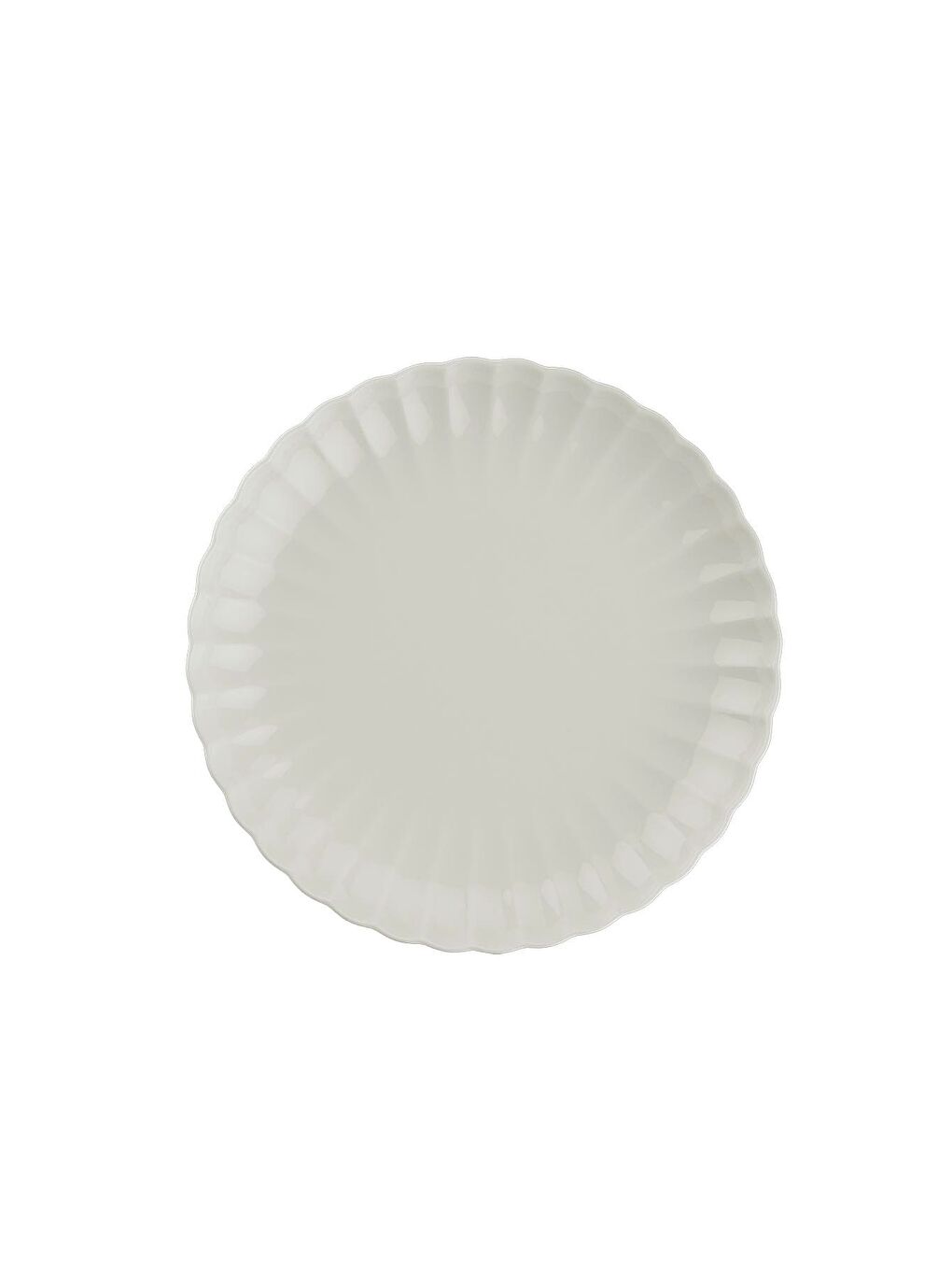 Karışık Bone Luz Krem Pasta Tabağı 21cm Tekli