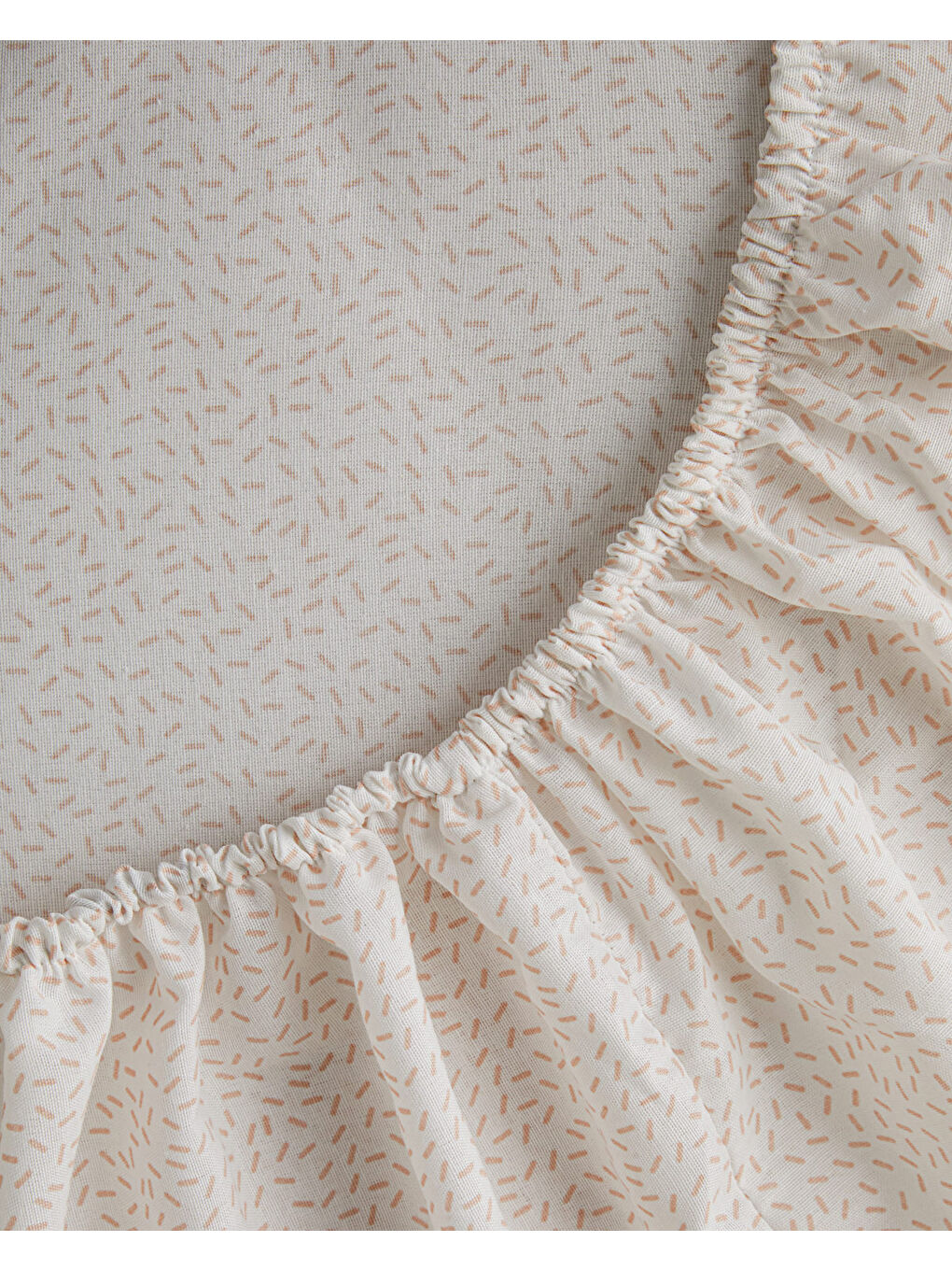 Pembe Lara Bloom Çift Kişilik Çarşaflı Nevresim Takımı 200x220 cm Pudra-6