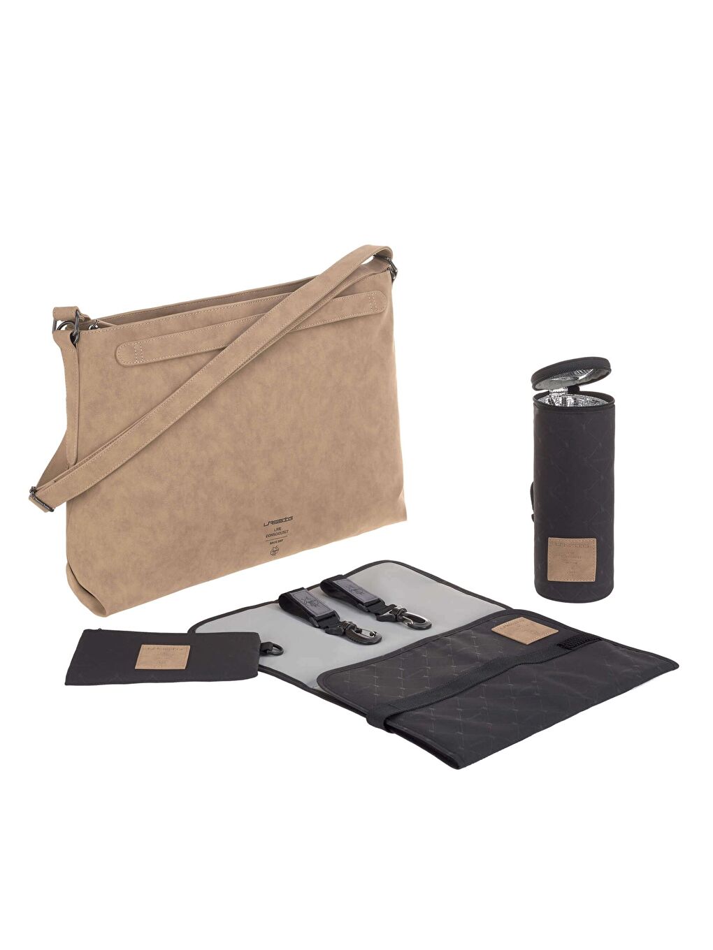 Shoulder Bebek Bakım Seyahat Çantası Camel-1