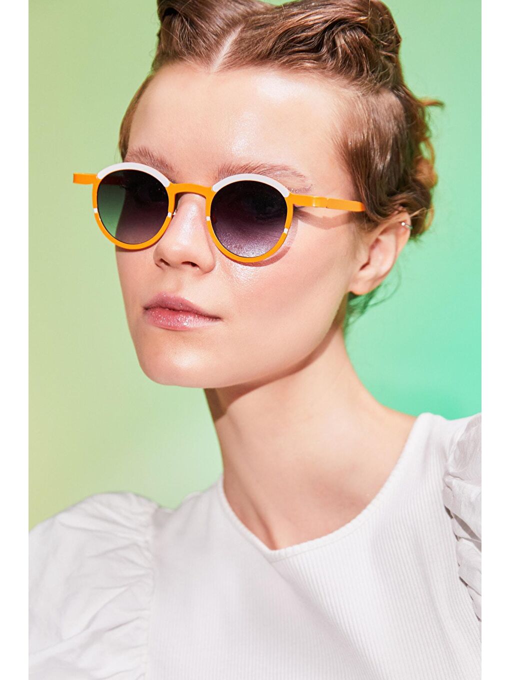 Turuncu Unisex Güneş Gözlüğü Apsu035202