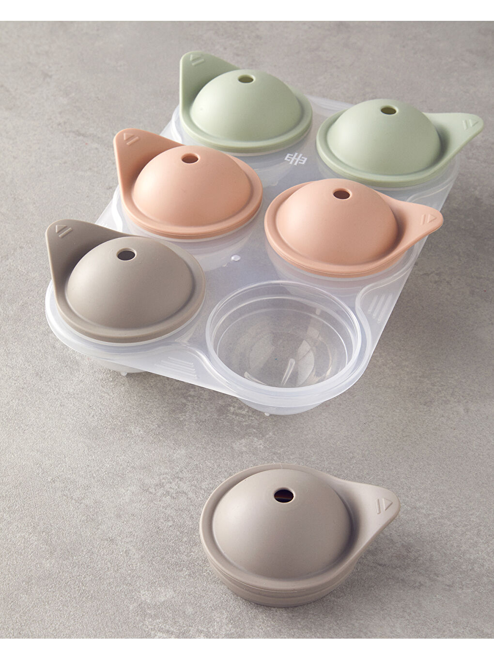 Beyaz Ella Silikon Buz Kalıbı 24x15,5 cm Renkli-1