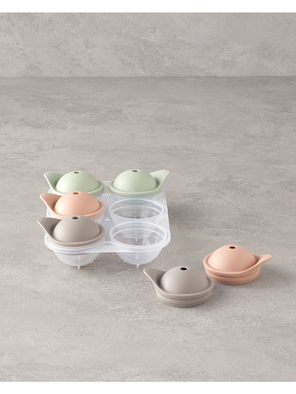 Beyaz Ella Silikon Buz Kalıbı 24x15,5 cm Renkli-2