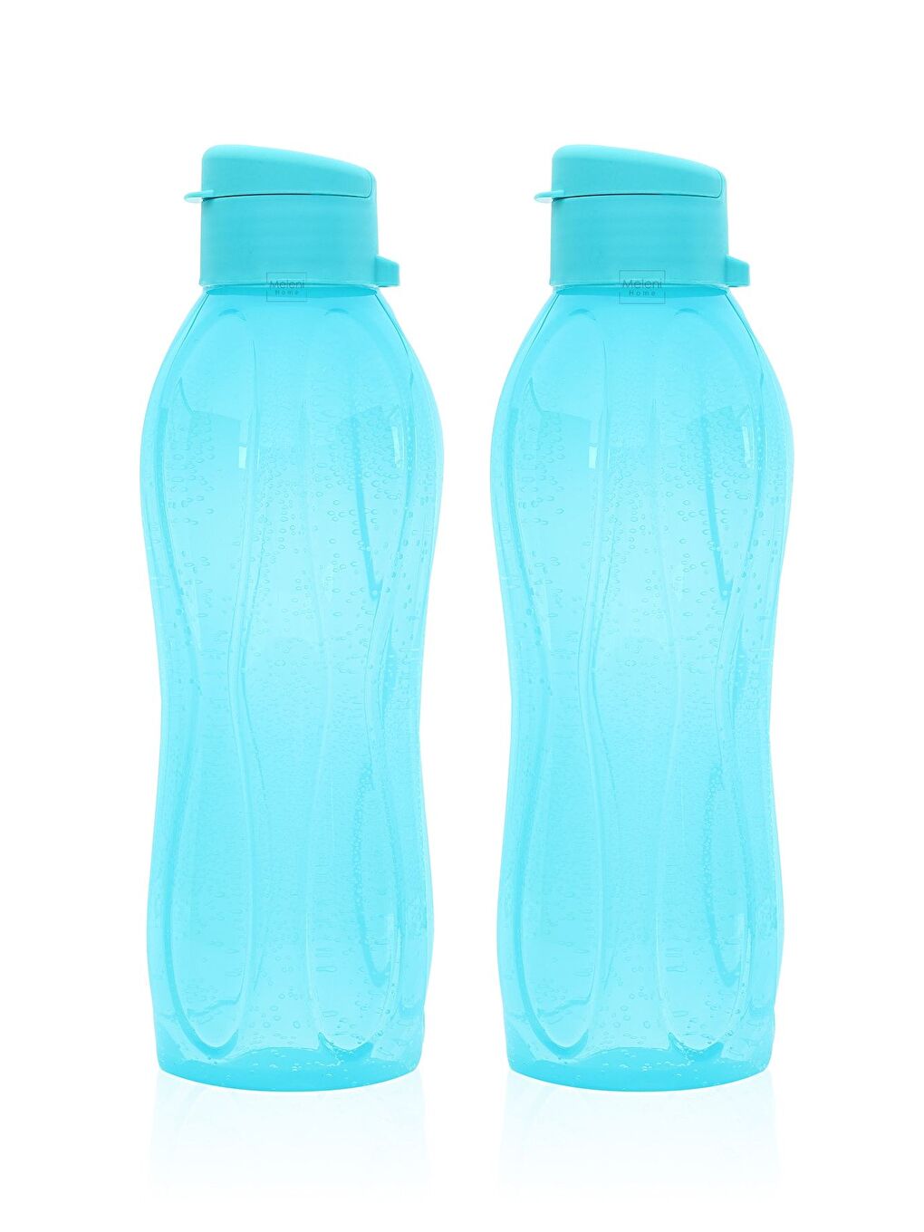 2'li Set Eko Şişe Suluk Pratik Kapak Matara 2x 750 ml Turkuaz