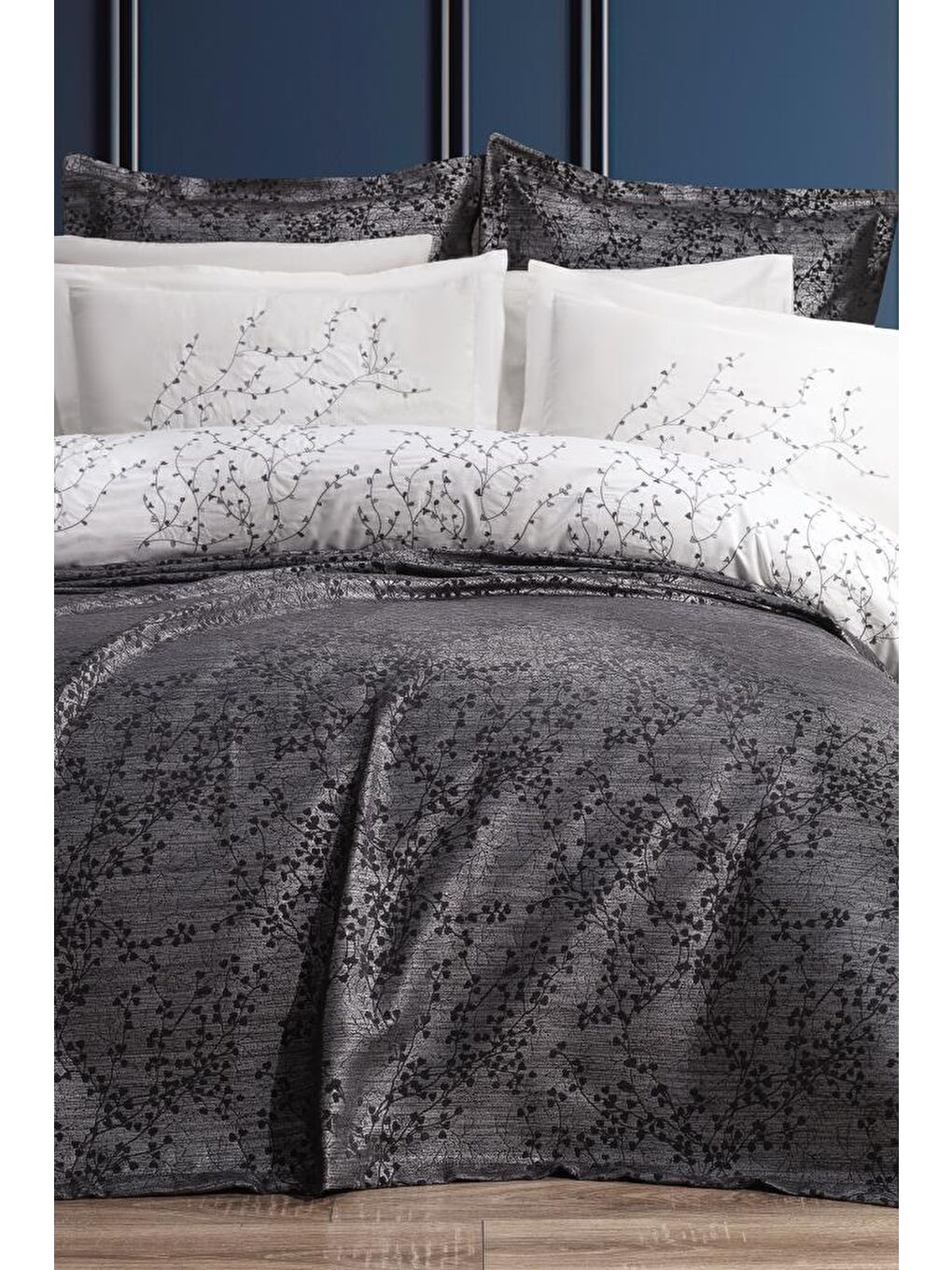 Burçak Gelin Seti 7 Parça Antrasit-1