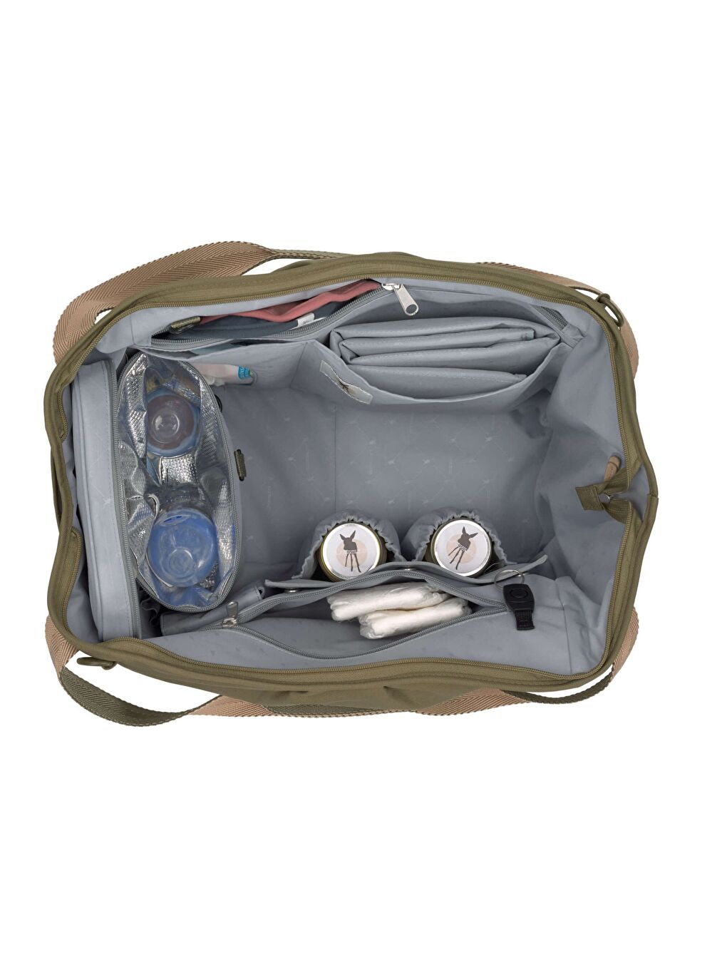 Twin Bebek Bakım Seyahat Çantası Olive-4