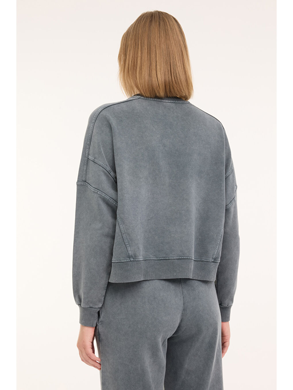 Gri WL BIRDIE 16SS407 4PR Antrasit Kadın Sweatshirt-1