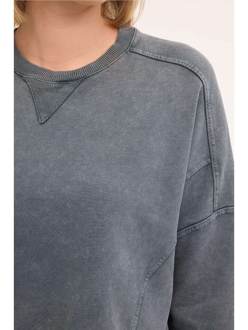 Gri WL BIRDIE 16SS407 4PR Antrasit Kadın Sweatshirt-2