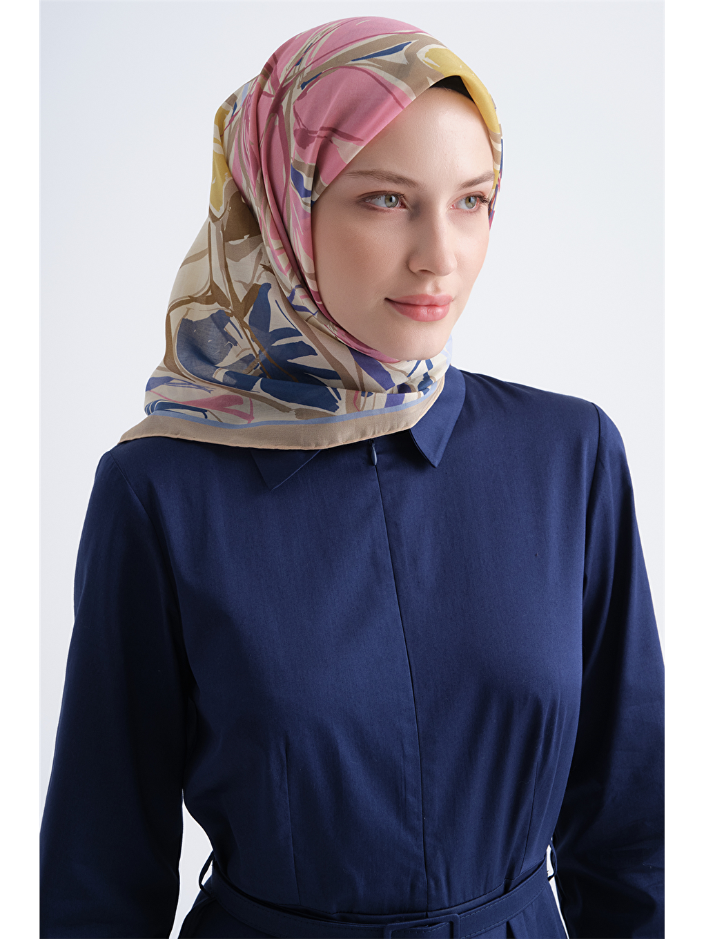 Pembe Yaz Esintisi Eşarp 3994 39-1