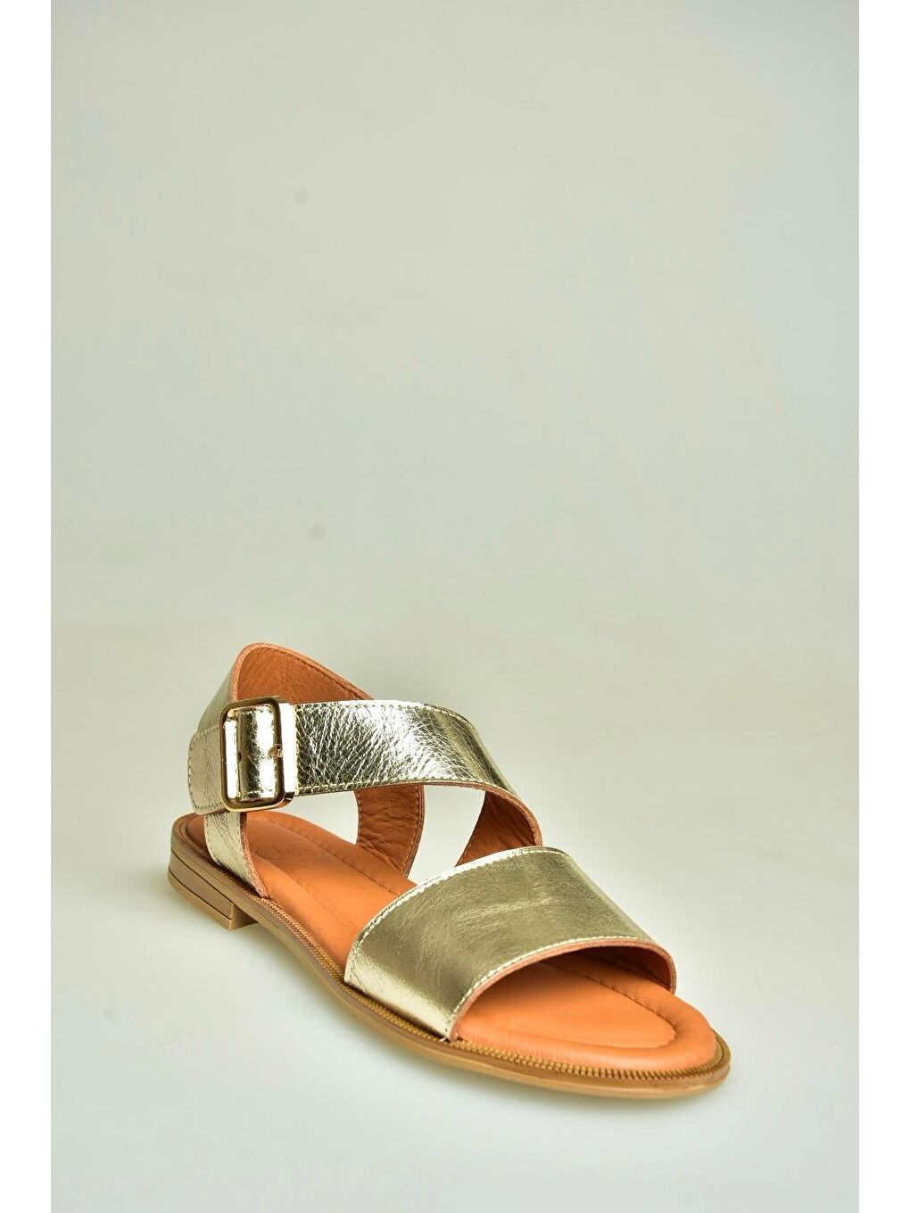 Sarı Altın Kadın Sandalet U944150303-1
