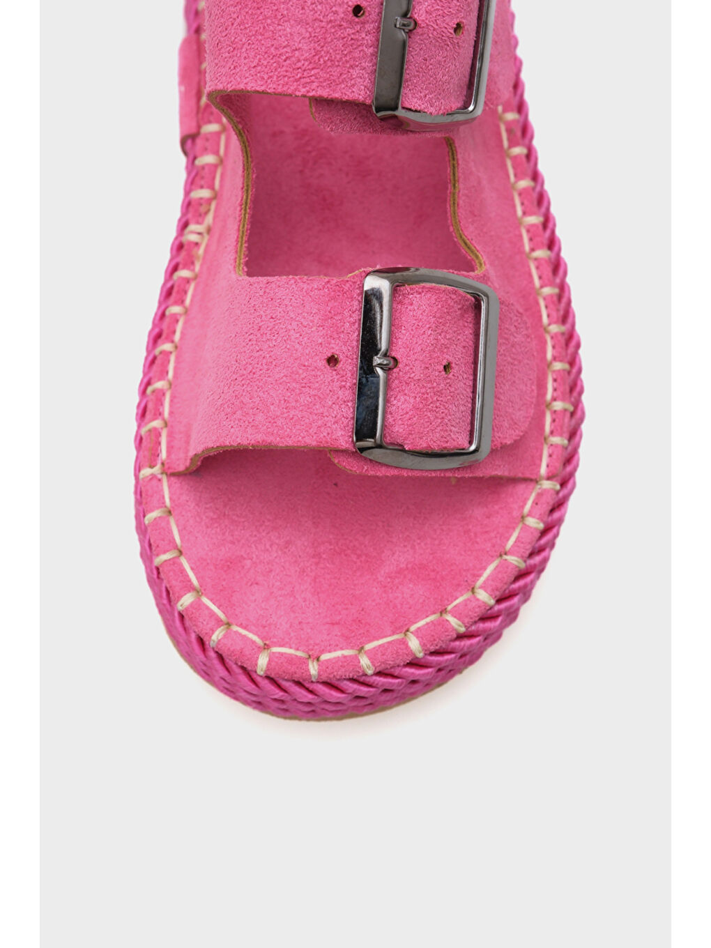 Pembe Lorry Çift Bantlı Kadın Terlik-2