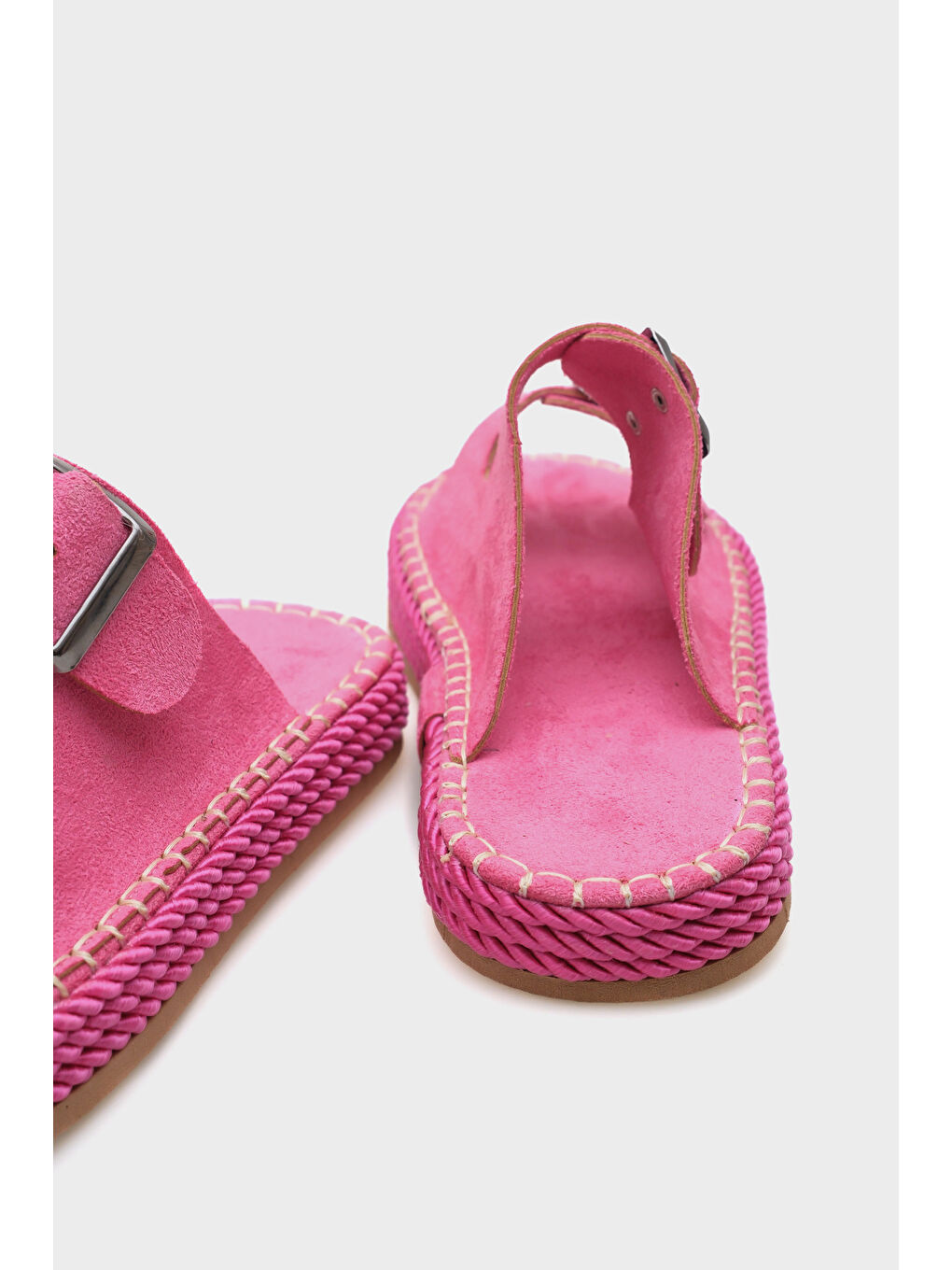 Pembe Lorry Çift Bantlı Kadın Terlik-3