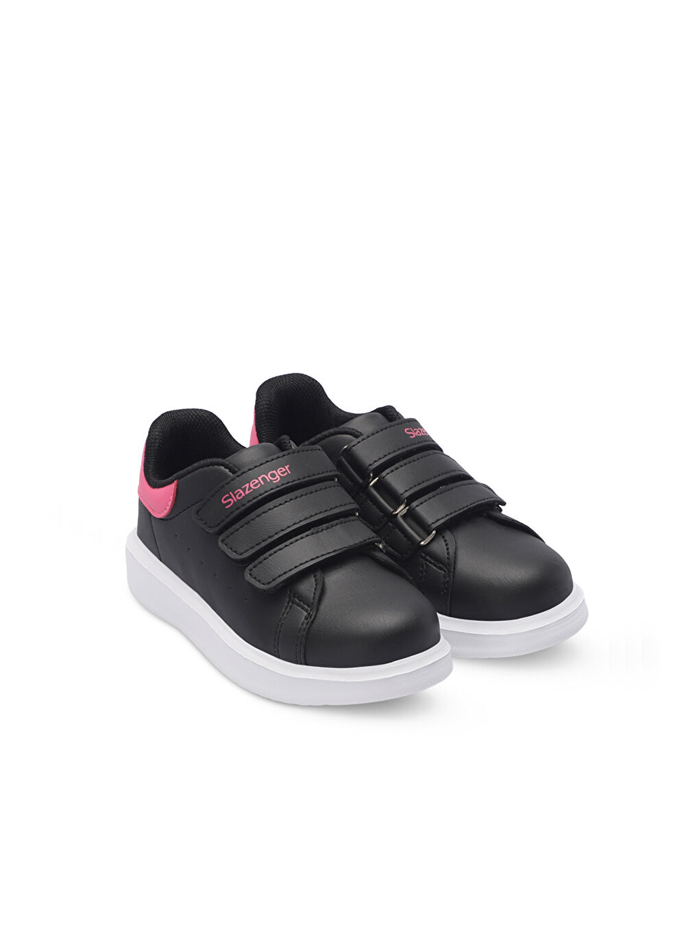LOVE I Kız Çocuk Cırt Cırtlı Siyah / Fuşya Günlük Spor Ayakkabısı