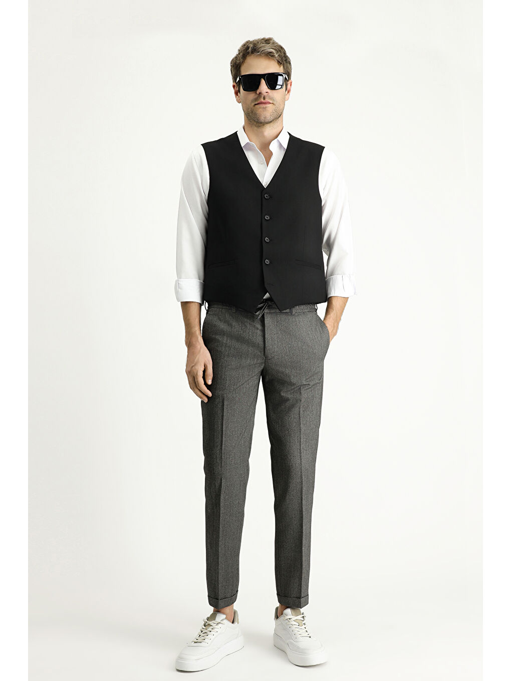 Siyah Klasik Yelek-1