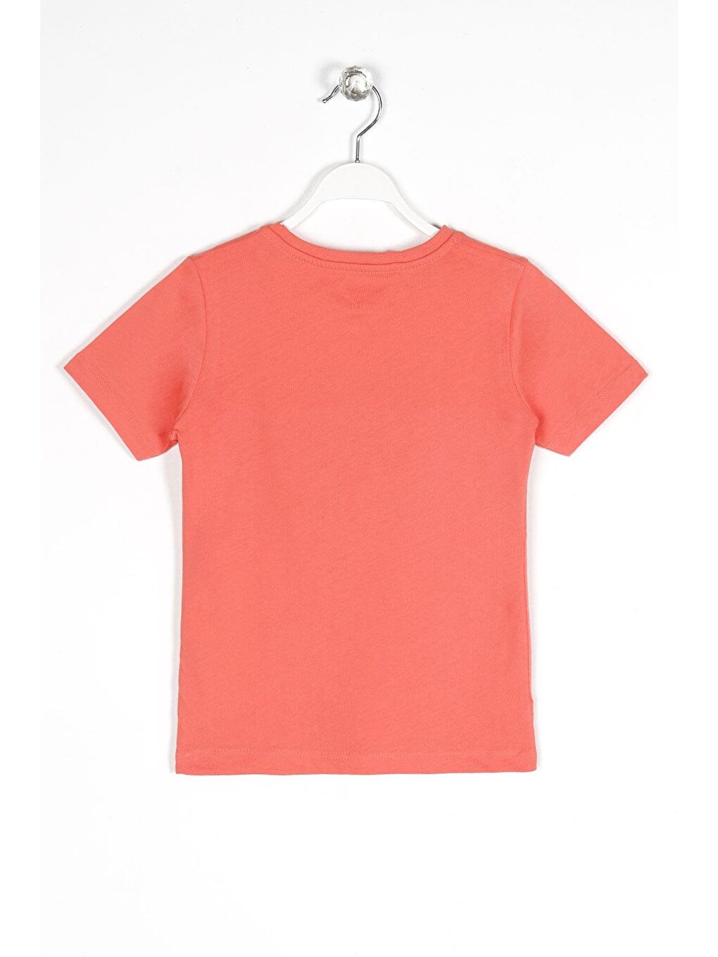 Kahverengi Bisiklet Yaka Kısa Kollu Futboll Baskılı Erkek Çocuk Tişört-5