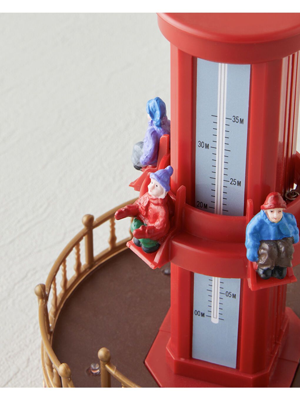 Ferris Wheel Müzik Kutusu 13x13x18.5 cm Kırmızı-2