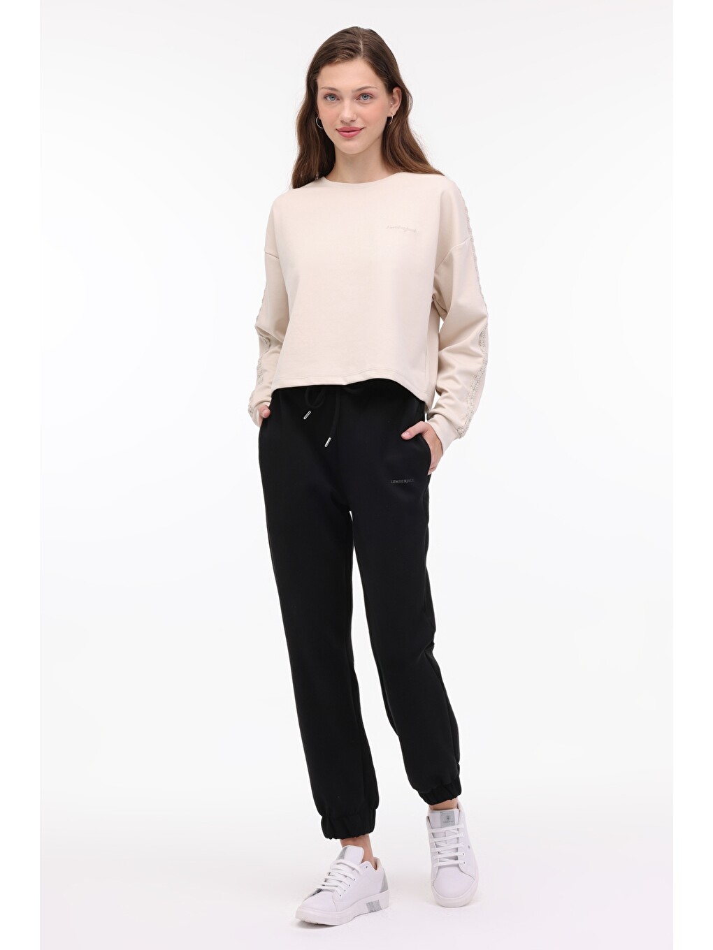Wl Gold 16ss122 4fx Bej Kadın Sweatshirt-2