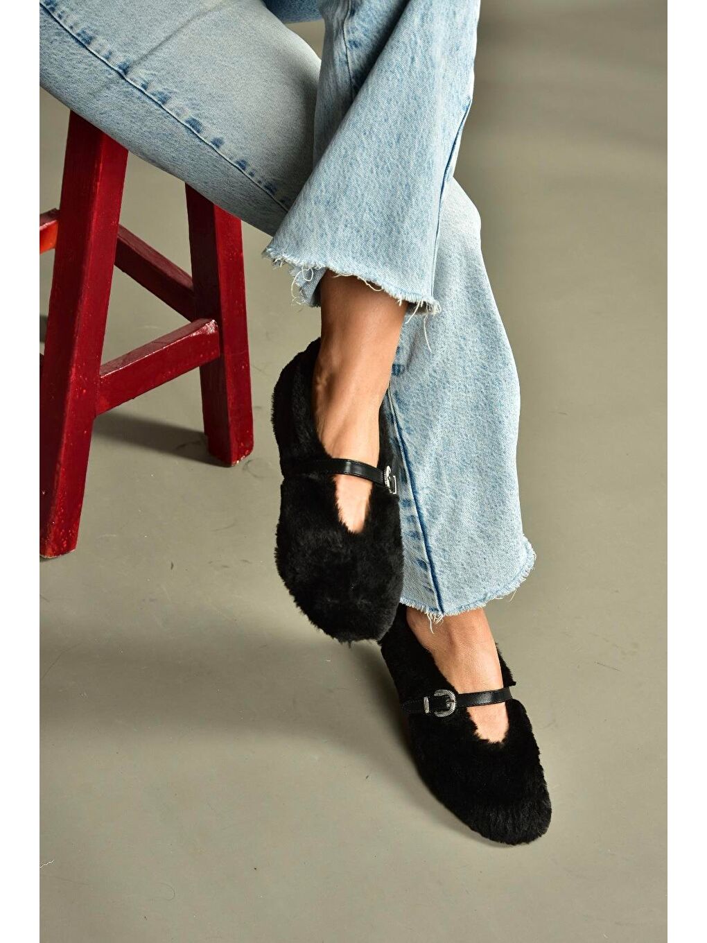 Siyah Kadın Kışlık Babet V820105504-1