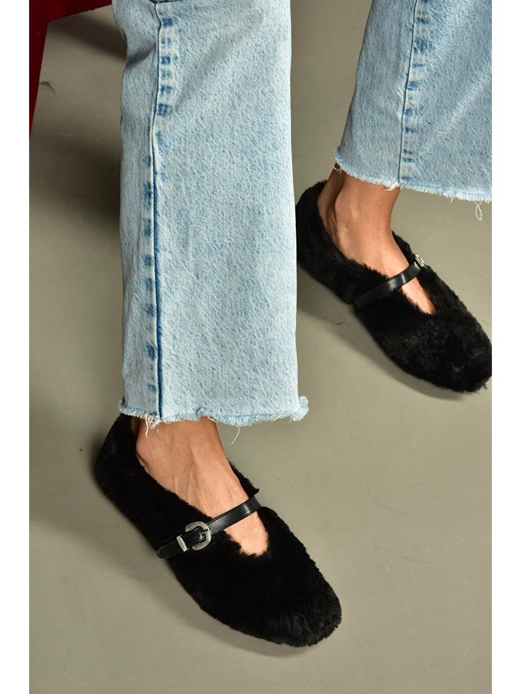 Siyah Kadın Kışlık Babet V820105504-3